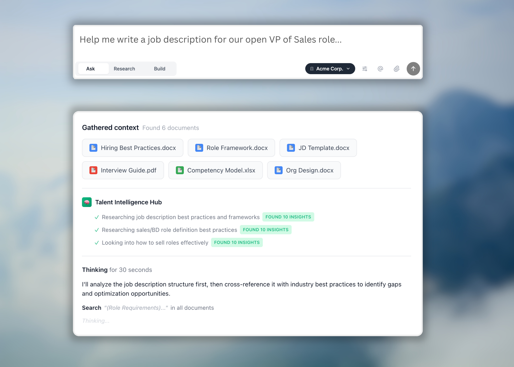 AI Human Capital Strategy Agent trained on world-class methodologies.