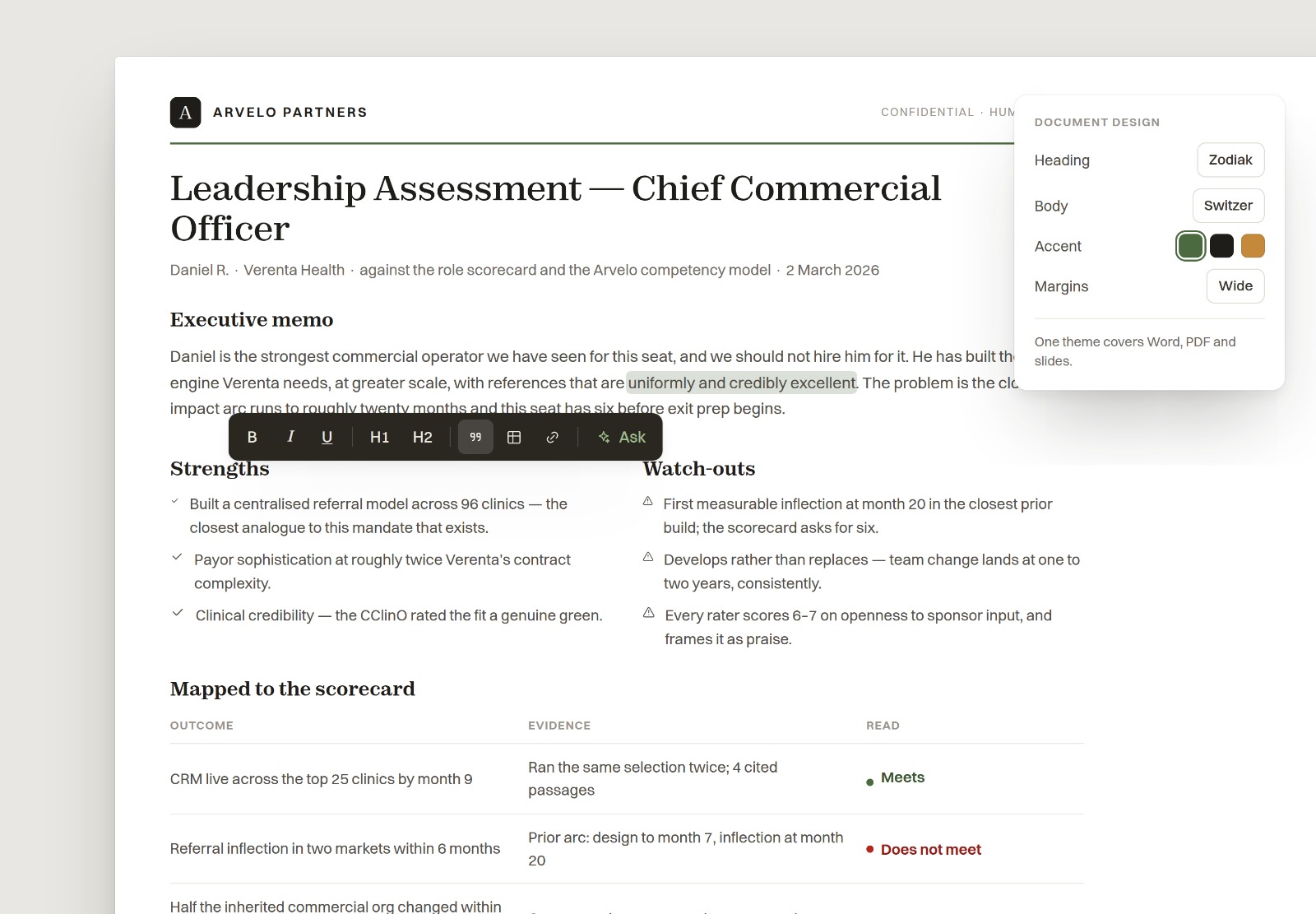 An evidence-graded leadership assessment