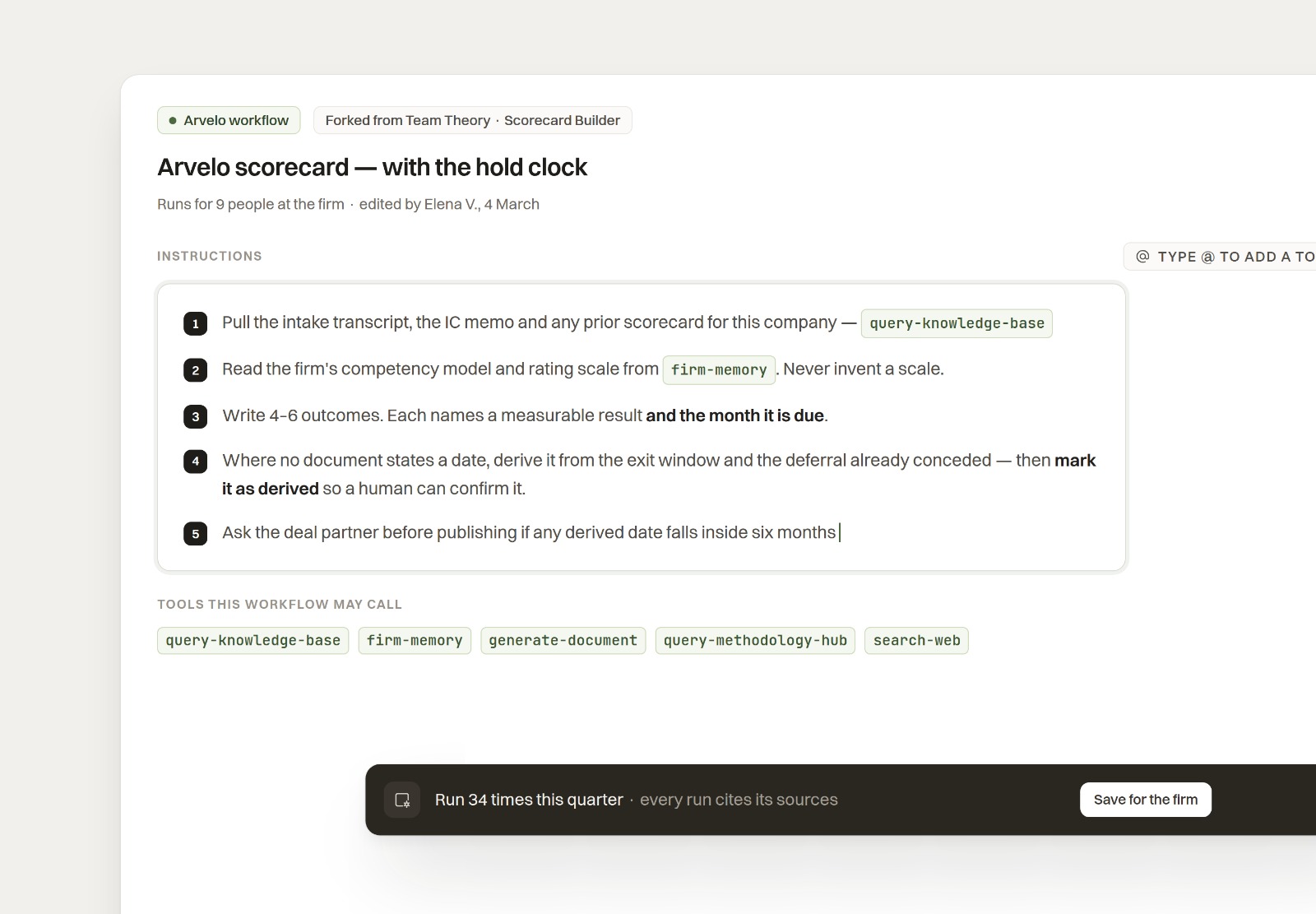 Workflows